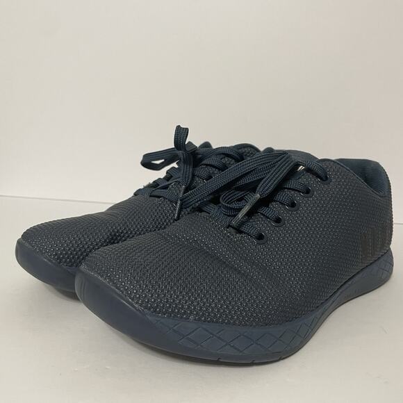 NO BULL Running Shoes Trainer Super Fabric Navy Blue Solid Size M 7 W 8.5 GUC - Picture 5 of 11